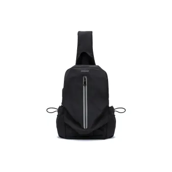 JEANSWEST Fabric Sling Bag Crossbody Bag Backpack Regular Unisex Black/Gray
