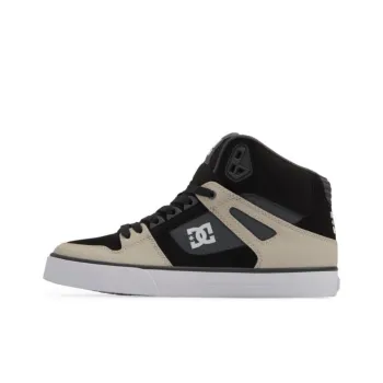 DC Shoes Pure SE Anti Slip Wear Resistant High Top Skateboard Shoes Men's Beige Black