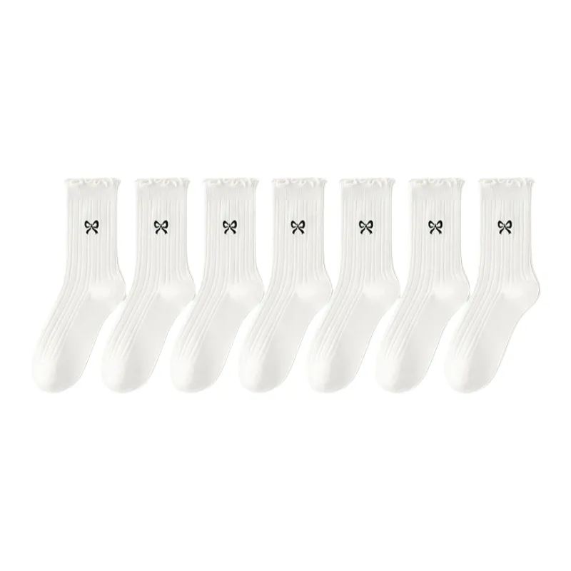 Lan Miao Mid-Calf Socks Women's 7 Pack-19