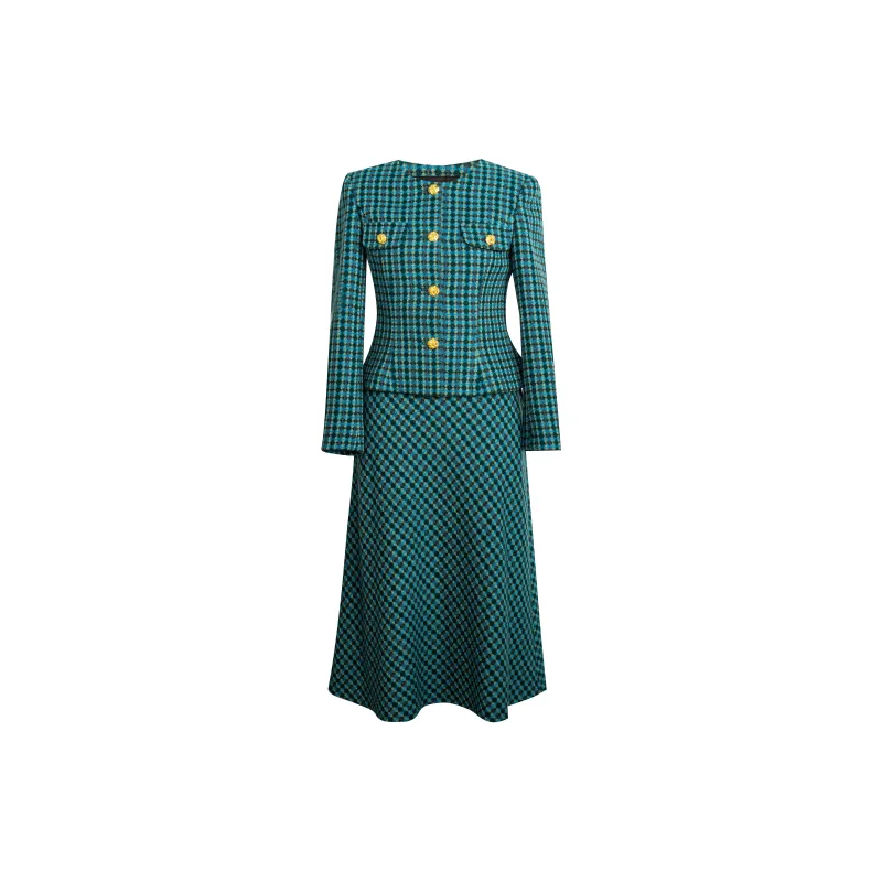 ROEYSHOUSE Business Suits Women's Plaid-1