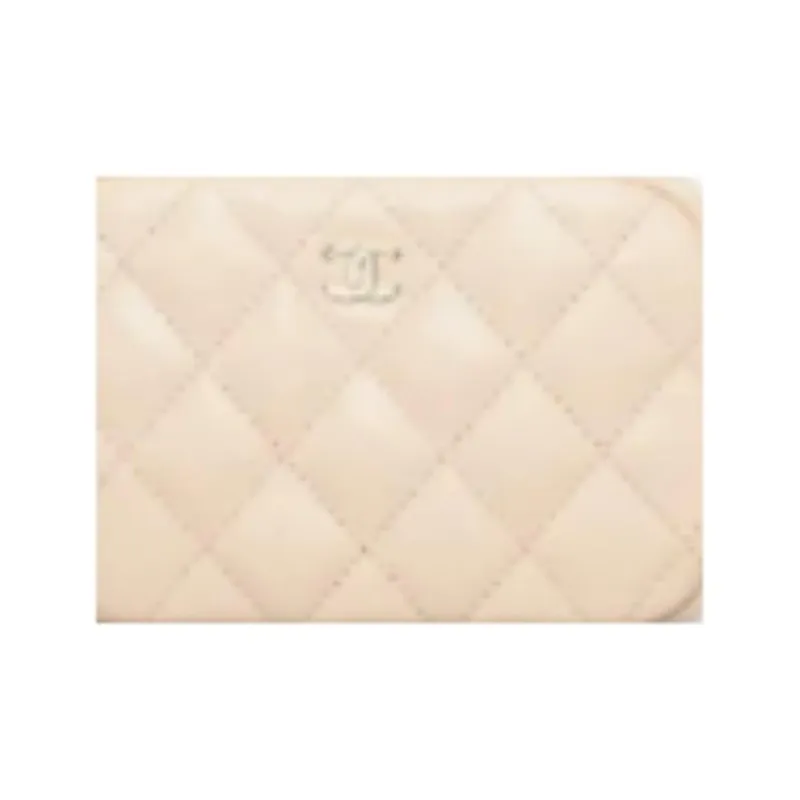 CHANEL Calfskin Clutch Women's Light Beige-1