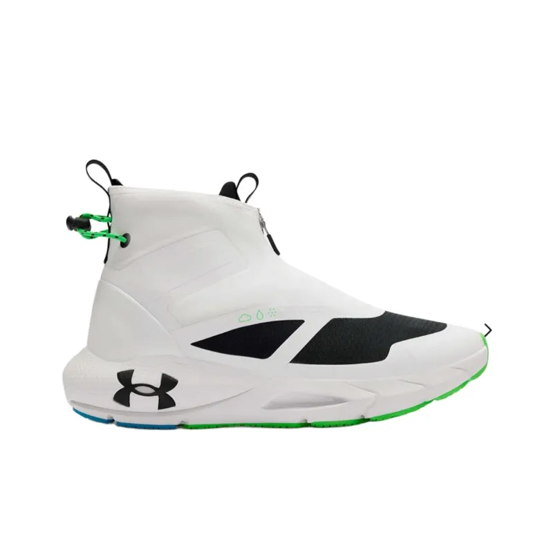 Under Armour Anti Slip Wear Resistant High Top Casual Shoes Unisex White-1
