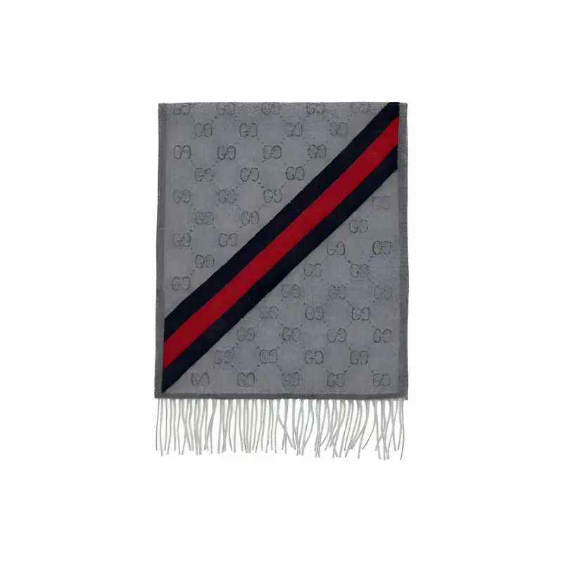 GUCCI Wool Logo Scarf-2