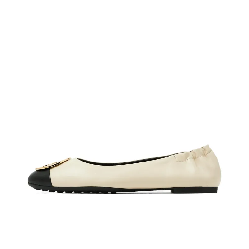 TORY BURCH Claire Cap Toe Ballet Black Women's-0