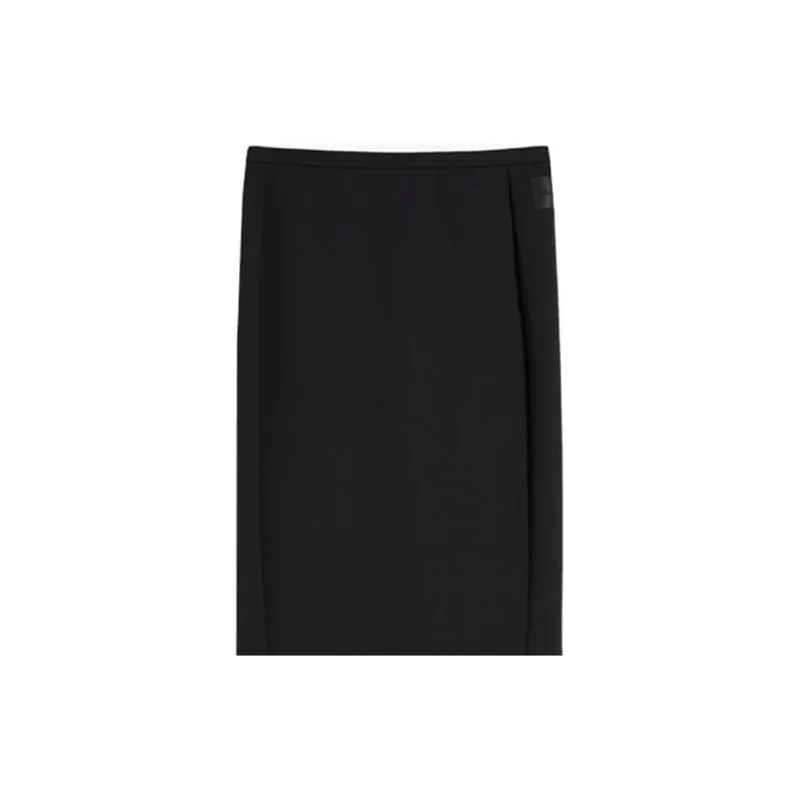 MaxMara Knit Long Skirt Women's Black-5