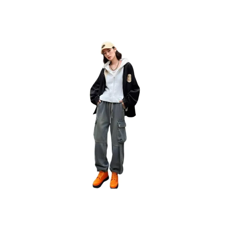 HOKLV Jeans Unisex-2