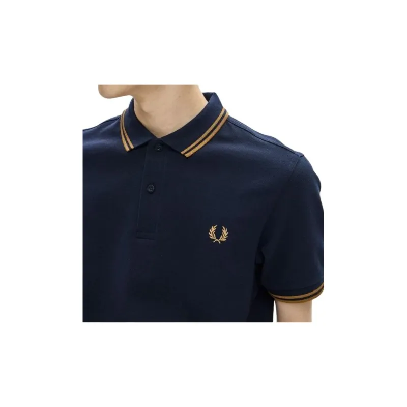 FRED PERRY Polo Shirt Men's Blue-4