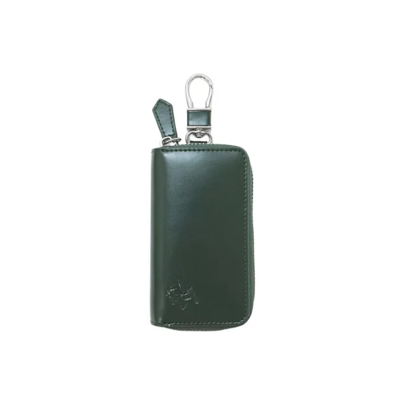 BEVERLY HILLS POLO CLUB Cow Leather Key Pouch Men's Dark Green-0