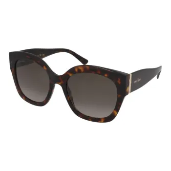 Jimmy Choo Plastic Square Sunglasses Women's Tortoiseshell