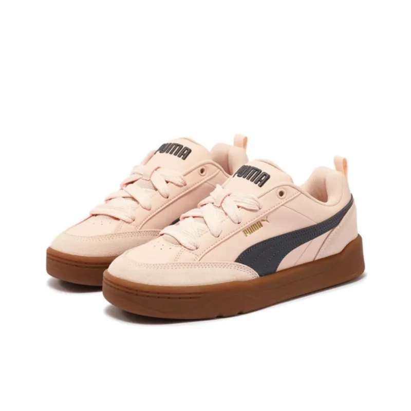 PUMA Park Lifestyle Anti-Slip And Wear-Resistant Breathable Low-Top Skateboard Shoes Unisex Pink Blue-2