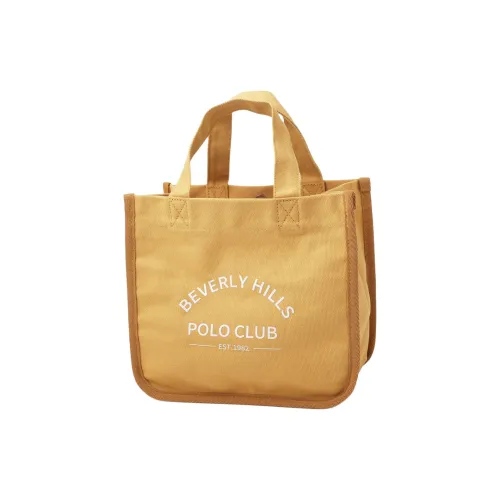 BEVERLY HILLS POLO CLUB Cotton Tote Bag Shopping Bag Handbag Women's Orange