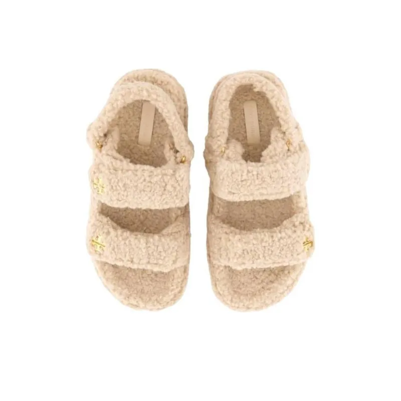 TORY BURCH Kira One Strap Sandals Women's Taupe-3