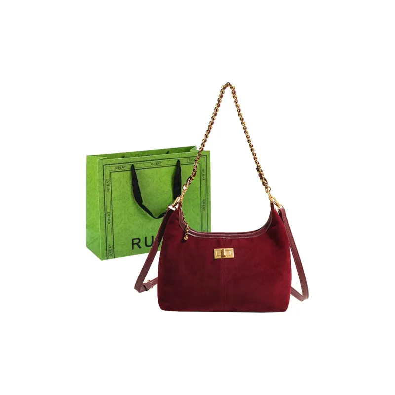 RUIPAI Suede Crossbody Bag, Shoulder Bag Women's Brown/Coffee/Burgundy/Black-12