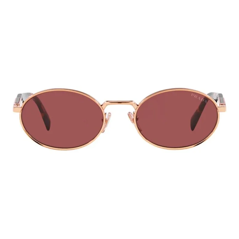 PRADA Oval Sunglasses Women's Rose Gold-1