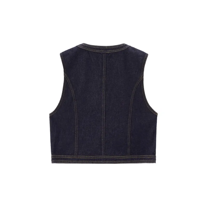 UNIQLO Vest Women's Denim Original-1