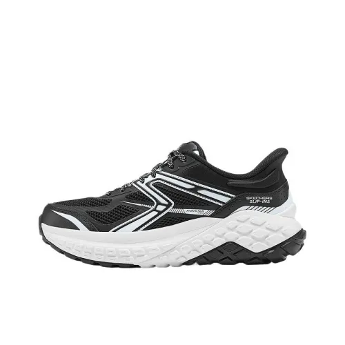 Skechers SPORT MENS Non slip Breathable And Wear resistant Low Top Chunky Sneakers Men's Black