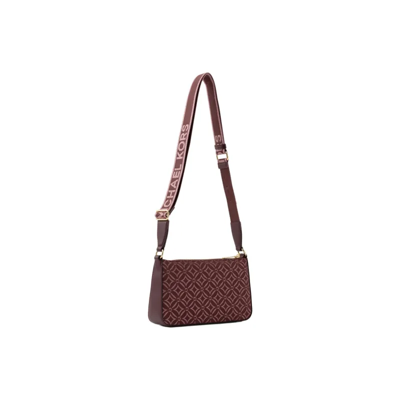 MICHAEL KORS Jet Set Travel Jacquard Shoulder Bag, Crossbody Bag Trumpets Women's Fuchsia-1