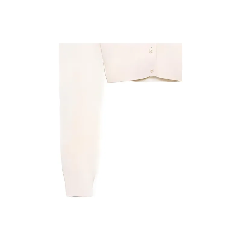 LOEWE Cropped Cardigan 'Soft White'-5