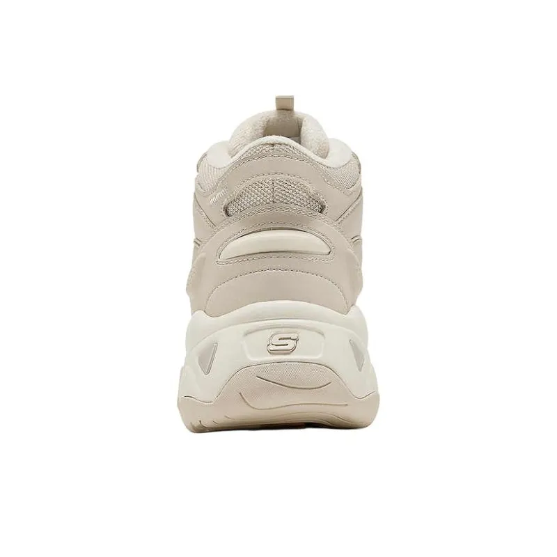 Skechers Durable Warm Mid Top Chunky Sneakers Women's Beige-3