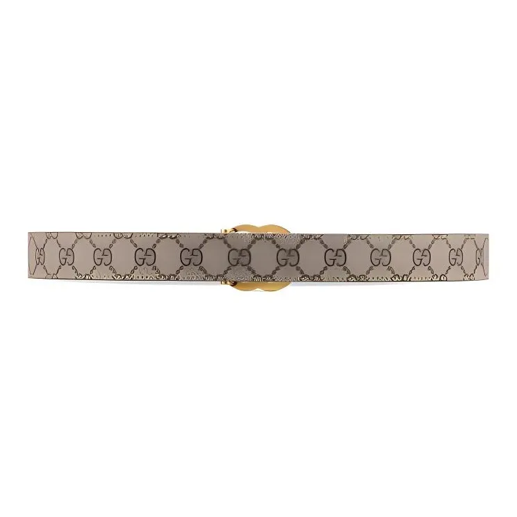GUCCI Jacquard Reversible Buckle Belt-2