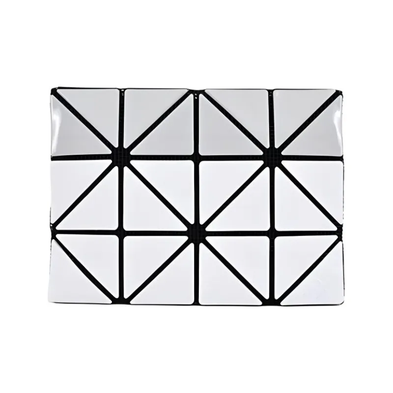 ISSEY MIYAKE Card Case Gloss Mi Polyester Card Holder Unisex Light Gray & Gray-3