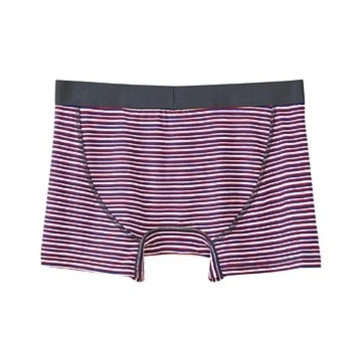 Skechers Comfortable Life Series Underpants Men's 1 Pack Royal Blue Navy Blue Gray Red Stripes-1