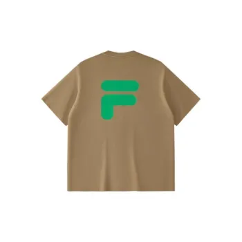 FILA FUSION FOB Series T Shirt Unisex Coffee Khaki Scent