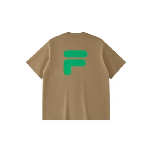 FILA FUSION FOB Series T Shirt Unisex Coffee Khaki Scent