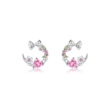 GIFT&CO S925 Silver Stud Earrings Women's
