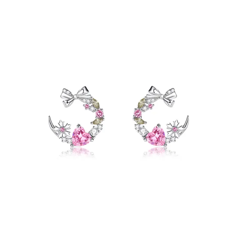 GIFT&CO S925 Silver Stud Earrings Women's-0