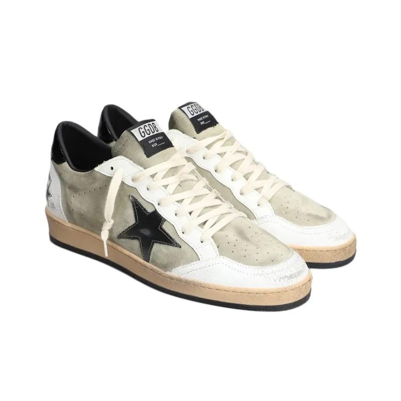 Golden Goose Ball Star Low Top Skateboard Shoes Men's Gray-2