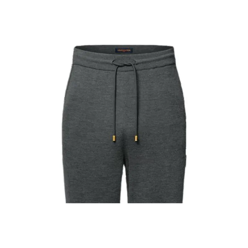 LOUIS VUITTON Double Face Knit Wool Travel Pants-3
