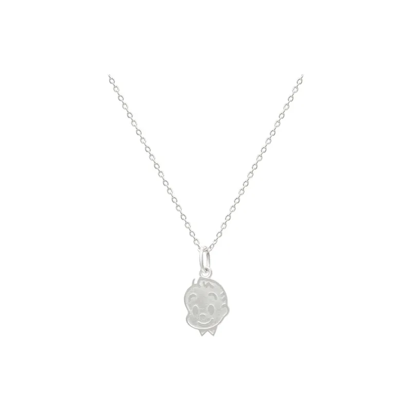 PARANOID PUPPY Sweater Chain 925 Sterling Silver Necklace Gift Set Unisex-5