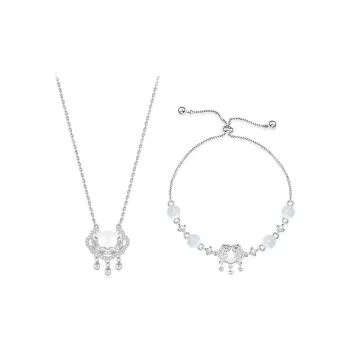 Shang Yinfu Colored Glaze Jade Necklaces Women's