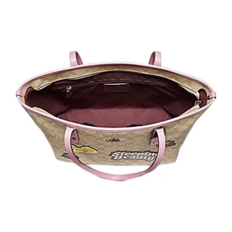 Disney X COACH City Zip Tote Handbags-2