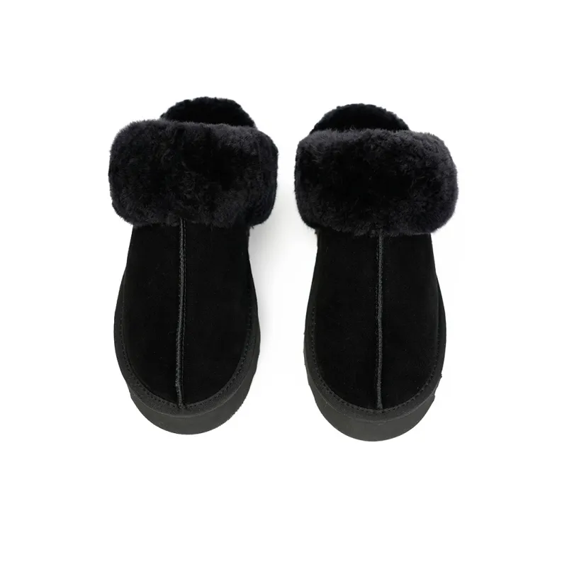 ABIDJAN Warm Winter Series EVA Abrasion Resistant Slip Resistant Wrap toe Slippers Women's-6
