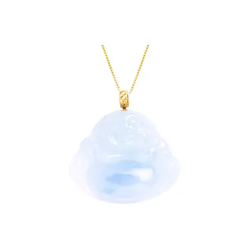 Clear Snow Glutinous Jade Jadeite Necklaces Unisex