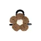 Yarns Floral Hair Clip (8cm)-Brown