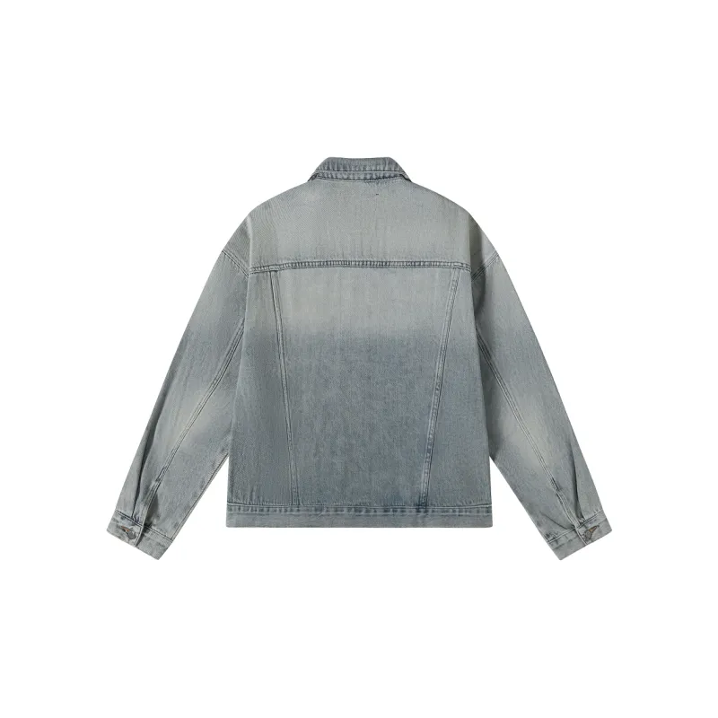 JEFF HAMILTON Denim Jacket Unisex Blue-1