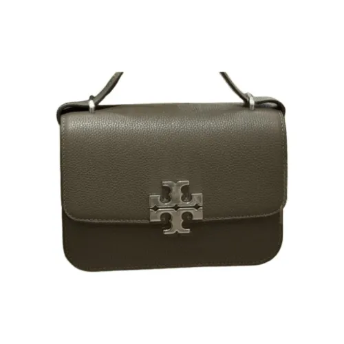 TORY BURCH Eleanor Textured Cow Leather Portable Crossbody Bag Shoulder Bag Small Size Women's Dark Brown