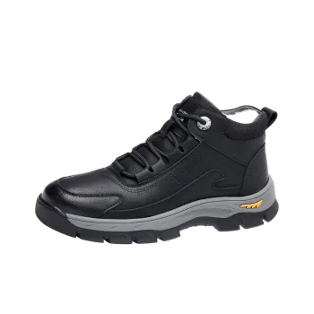 Captain Illy Slip Resistant Mid Top Casual Shoes Men's Black