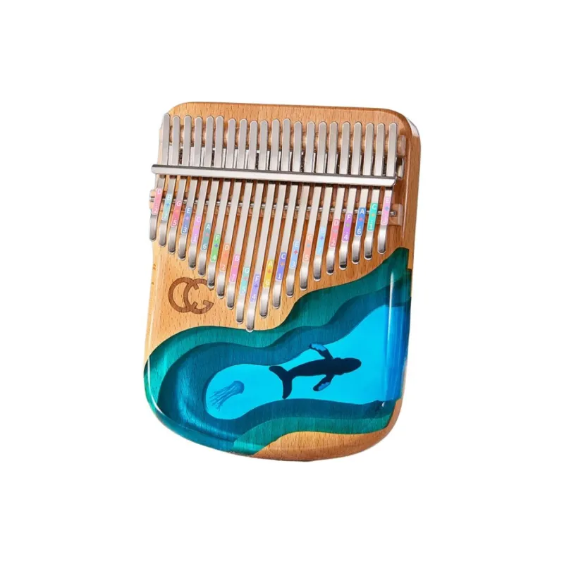CEGA Resin Craft U Shaped Bottom Design Kalimba Thumb Piano-2