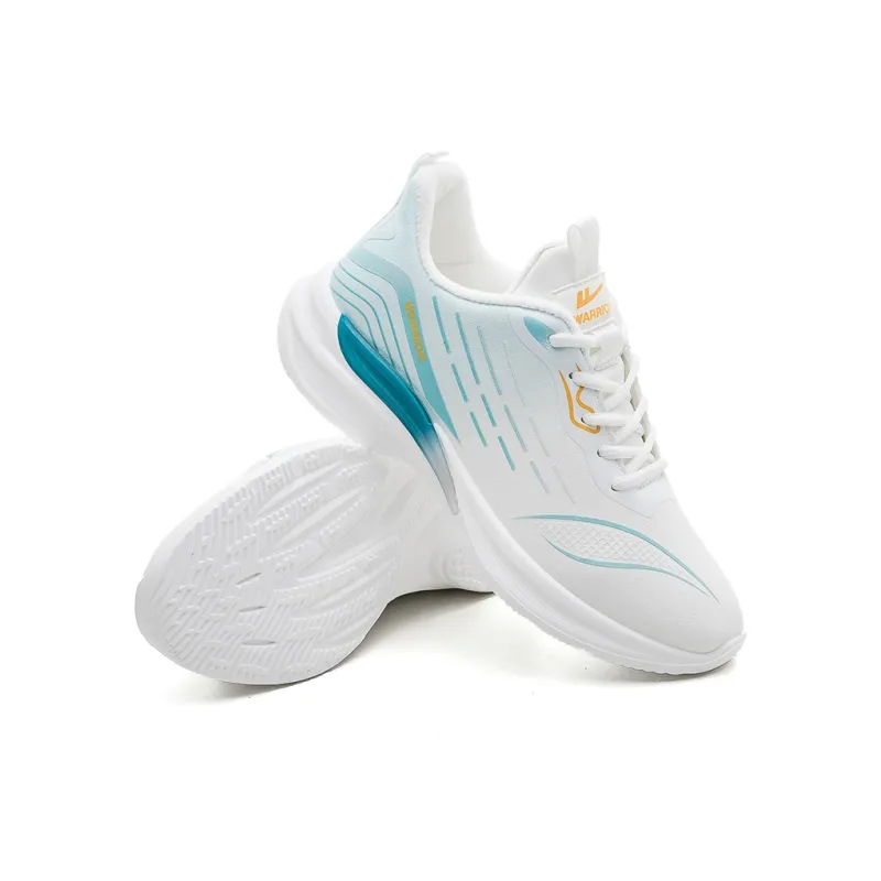 Warrior Warm Slip Resistant Low Top Casual Shoes Men's White Light Green-3