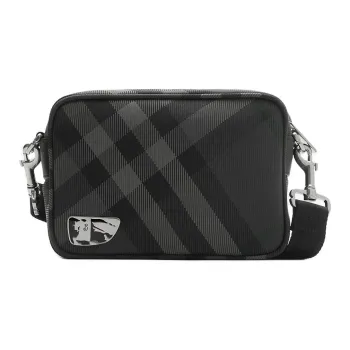 Burberry Polyamide Crossbody Bag, Shoulder Bag Men's Charcoal