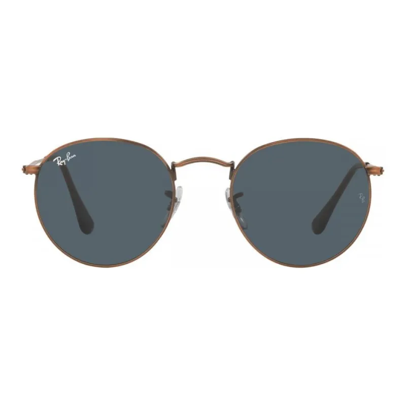 RayBan Metal Round Sunglasses Men's Bronze-1