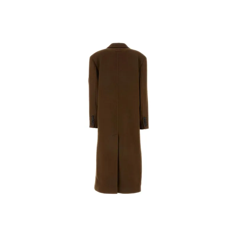 MIU MIU Double Breasted Long Sleeved Coat-1