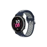 Fashion Square Button NK Midnight Blue White