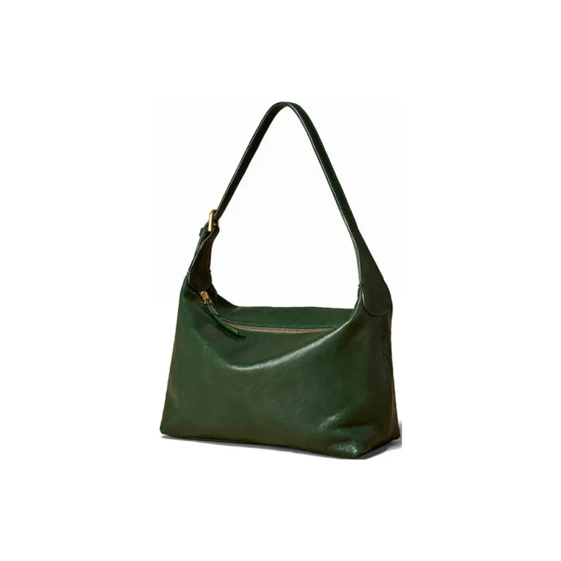 KAISER Vegetable Tanned Cow Leather Crossbody Bag, Shoulder Bag Women's Coffee/Black/Green/Sunset Yellow-6