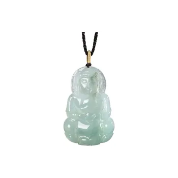 Cuiya Golden Building Glutinous Jade Jadeite Necklaces Unisex