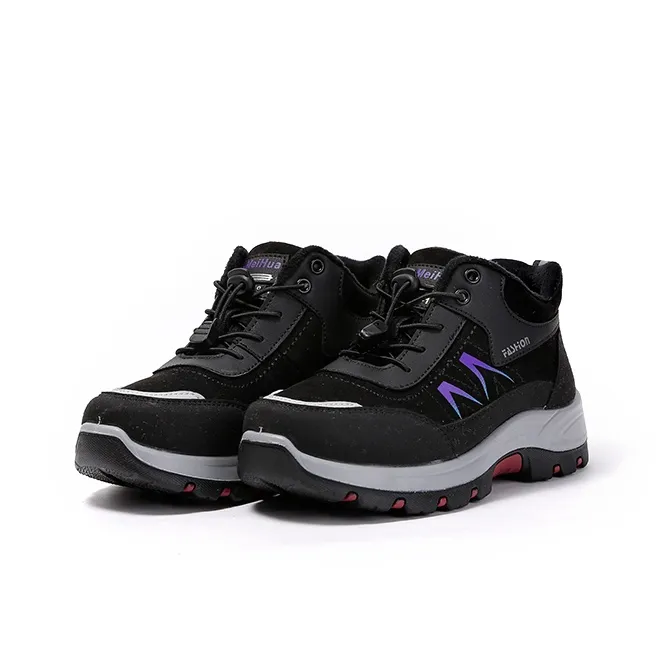 Old Meihua Mid Top Casual Shoes Women's Black-1